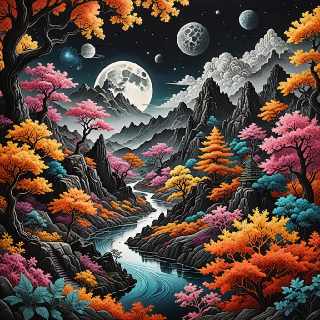 Celestial Beast Unveils Vibrant Oriental Realm