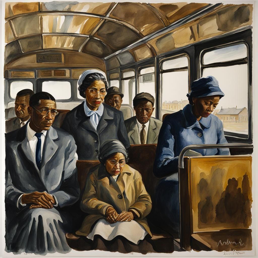 Rosa Parks: Quiet Strength in Watercolor and Oil