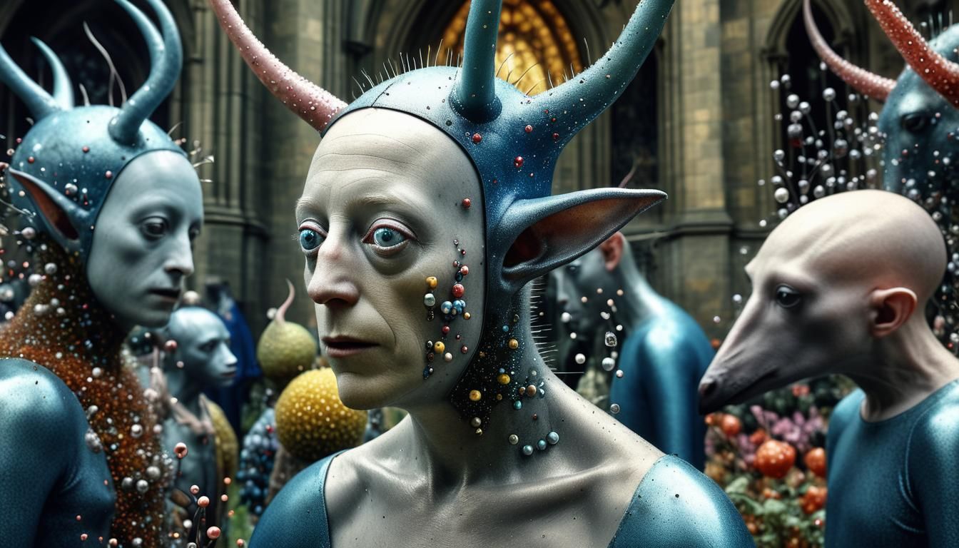 Bosch's Garden of Earthly Delights: Hyperrealistic Close-Ups