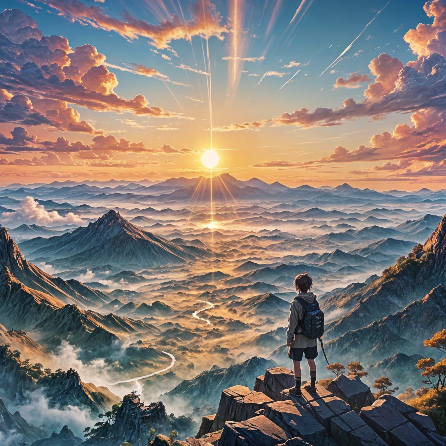 Anime Sunrise in 3D with Breathtaking Detail
