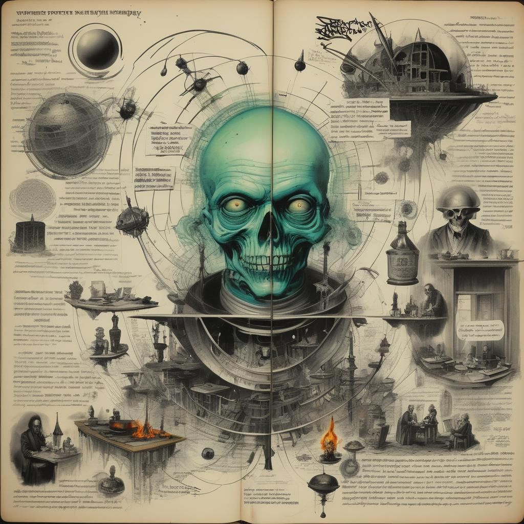 Surreal Metaphysical Scene of Erased Reality