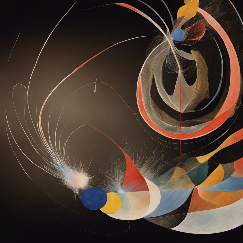 Abstract Art: Celestial Dreamscape in Surreal Style