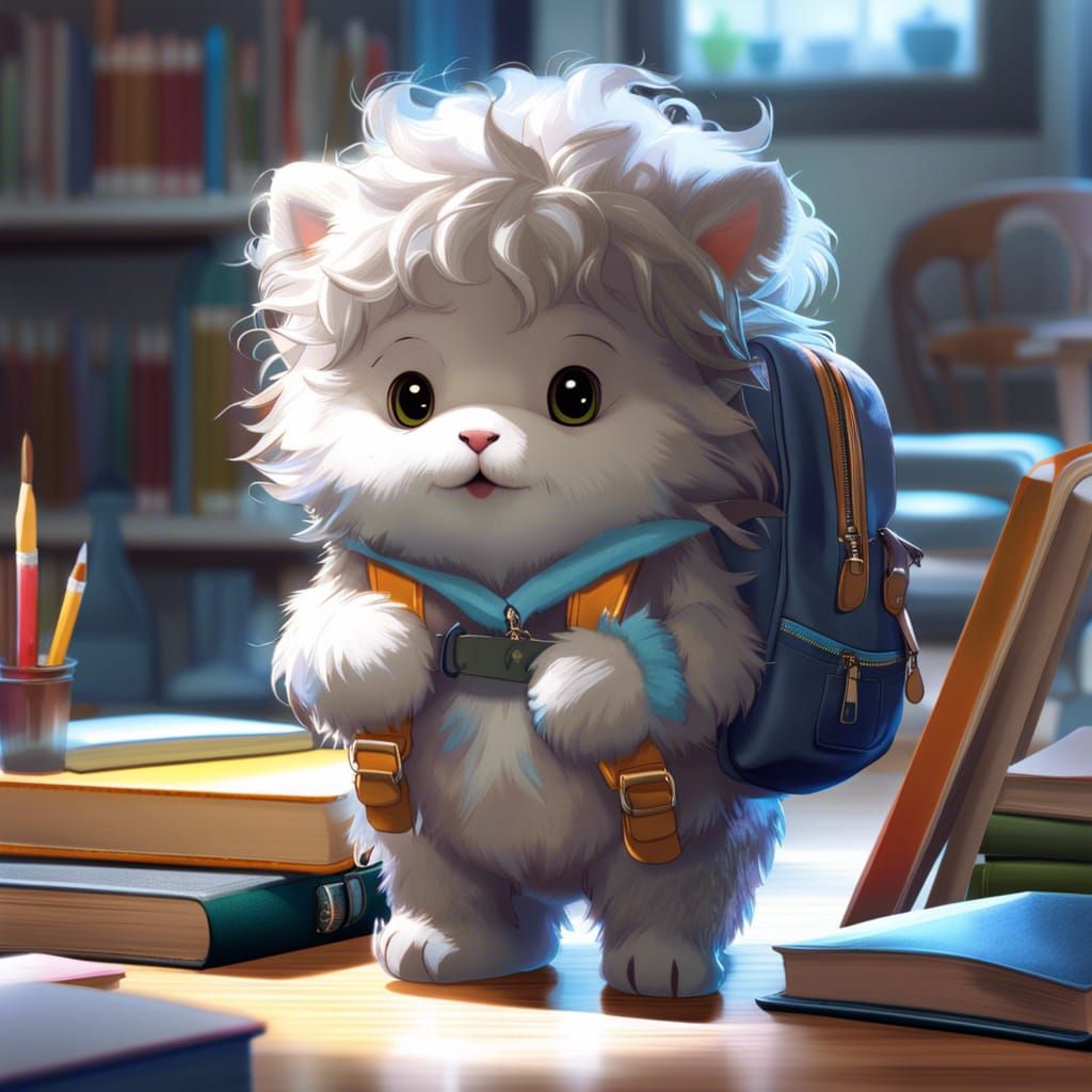 Adorable Chibi Monster's First School Day