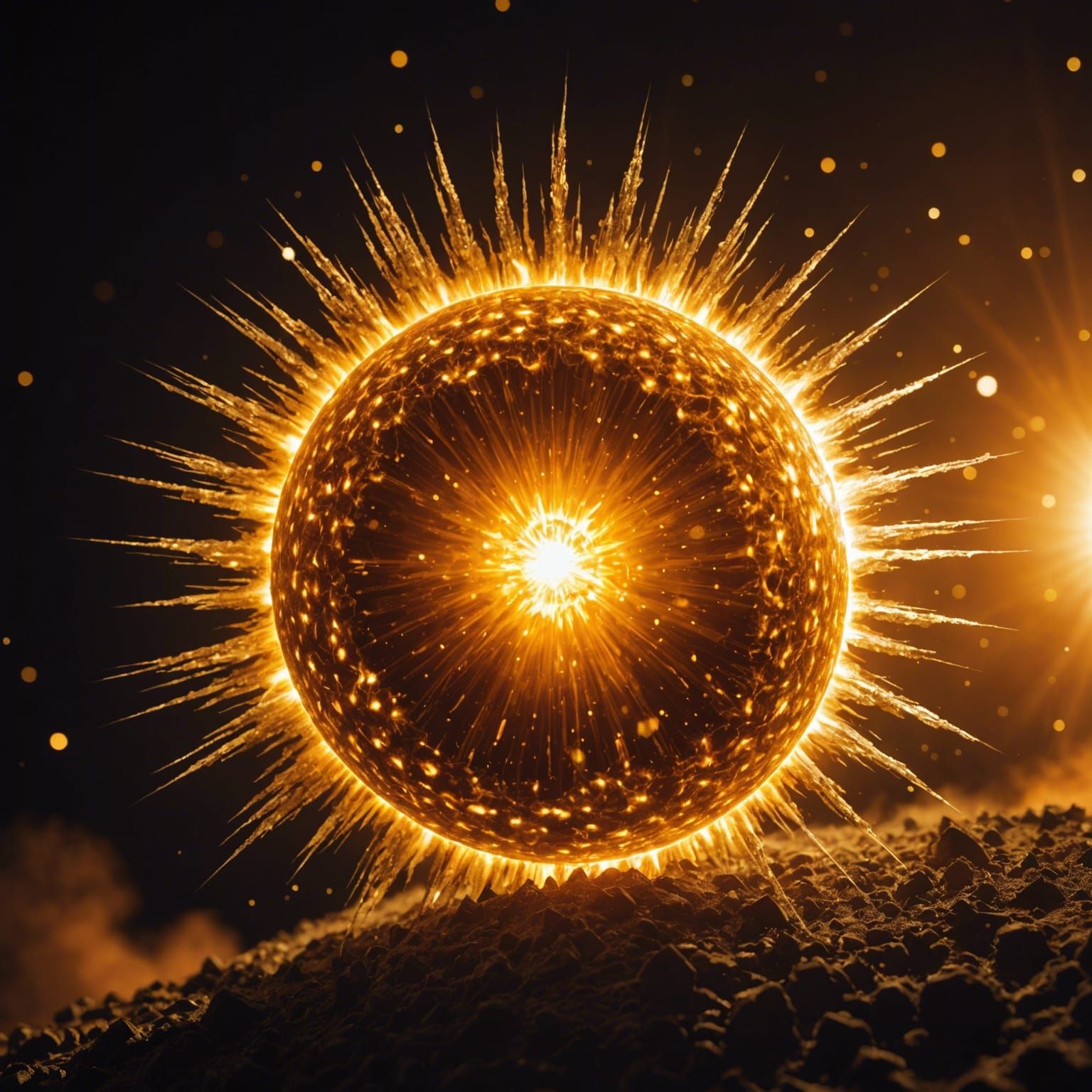 Gamma Ray Burst on the Sun: Professional Photography