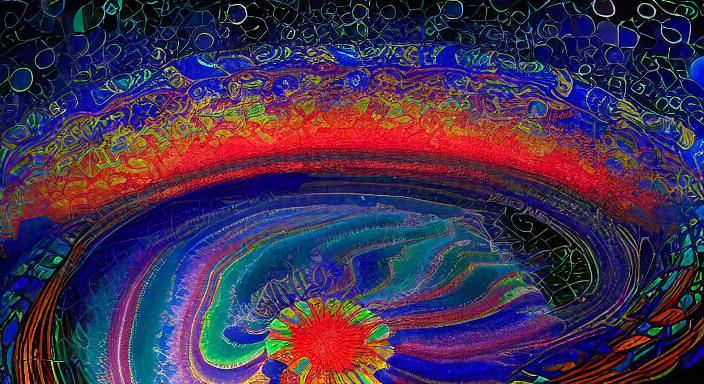 Kaleidoscopic Garden in Takashi Murakami Style