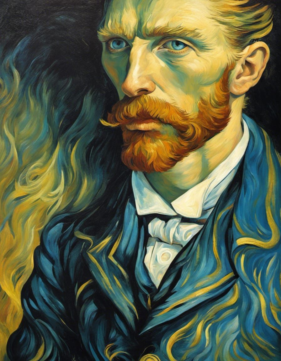 Gothic Prince Portrait in Post-Impressionist Oil Painting