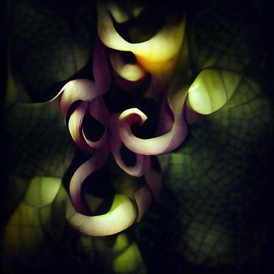 Geometric Tentacles Emerging from Darkness