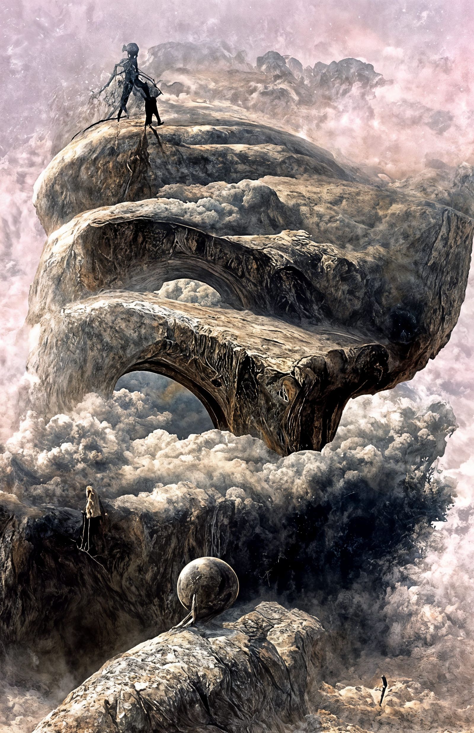 World Walker on Metal Arch in Surreal 3D