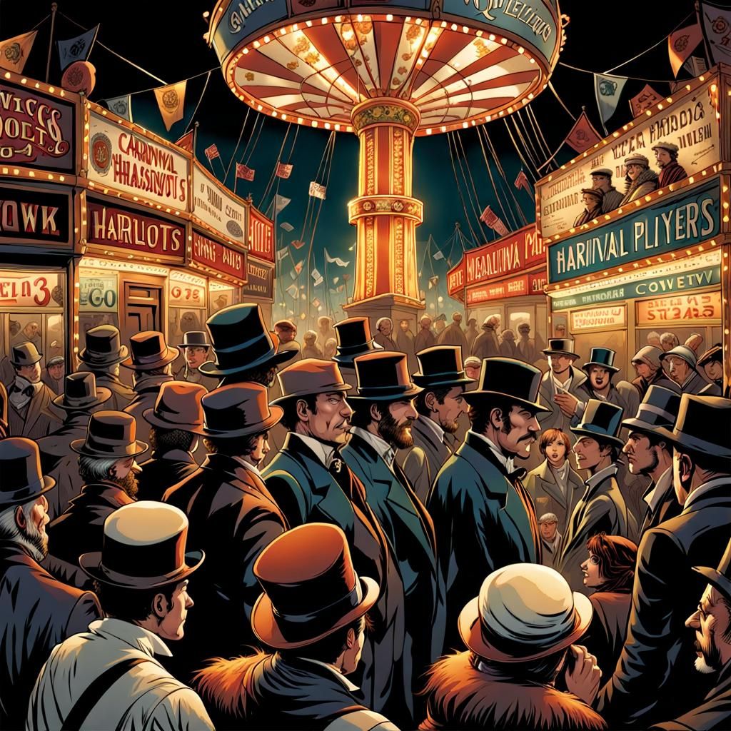 Chaotic Turn of the Century Traveling Carnival