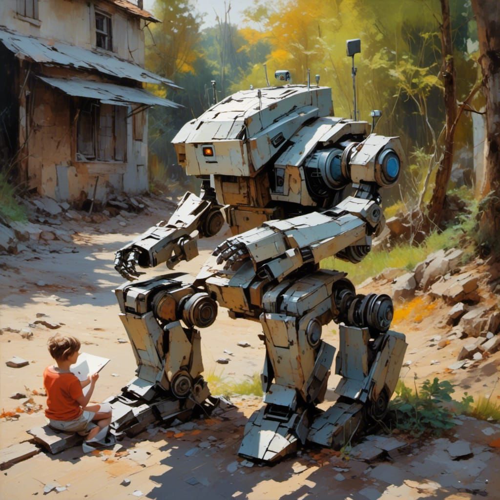 Oil Painting in Style of James Gurney