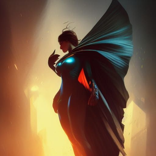 Dark Fantasy Superhero Concept Art in 8K