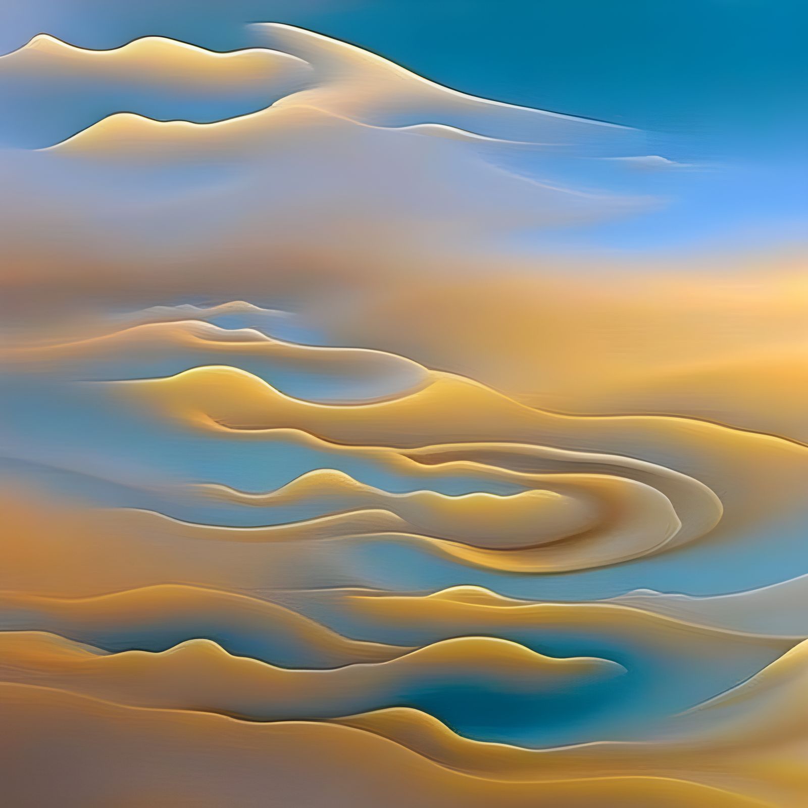 Surreal Faces in Nature Illusion Inspired by Dalí