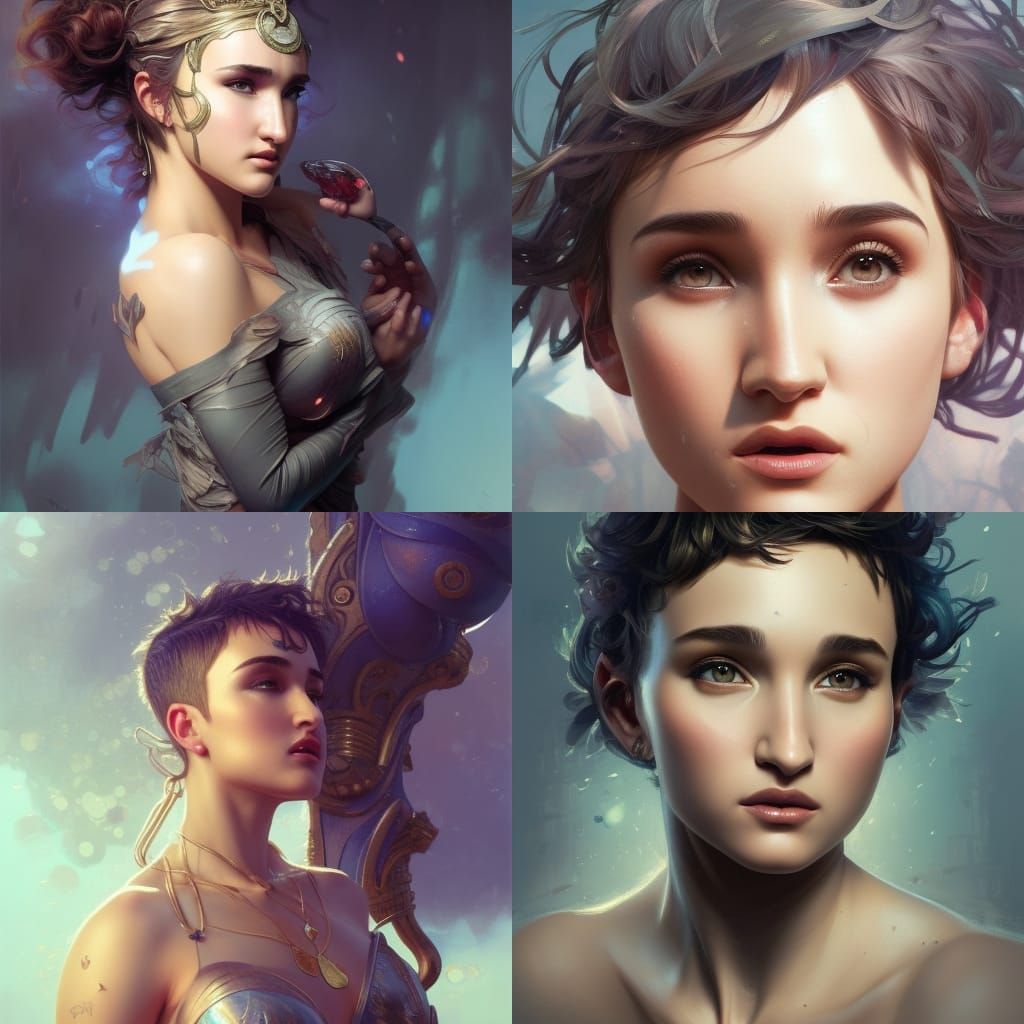 Detailed Portrait with Dynamic Lighting