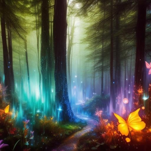 Psychedelic Fairy Sanctuary in Whimsical Valley