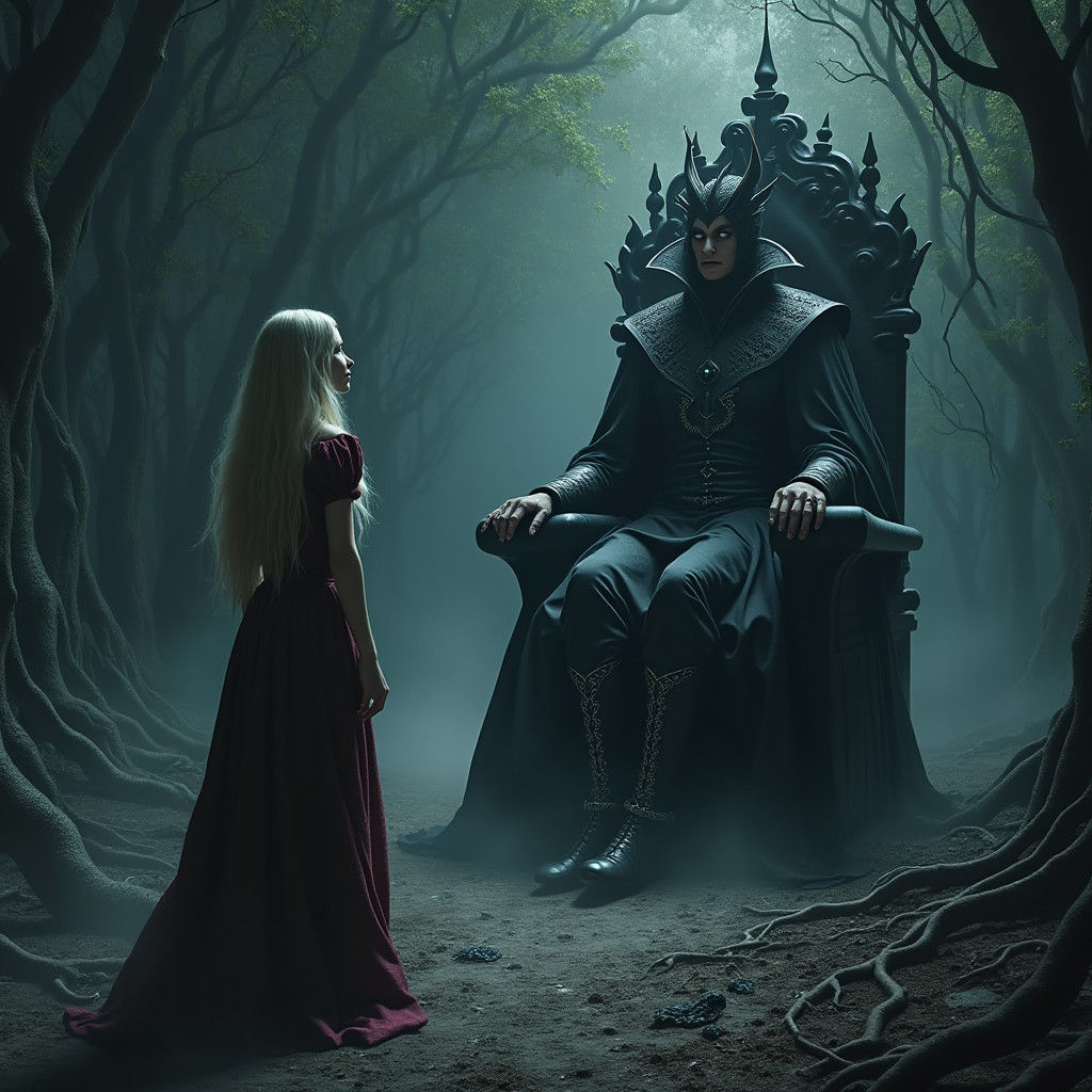 Ella Emhoff Faces the Evil Queen in Forest