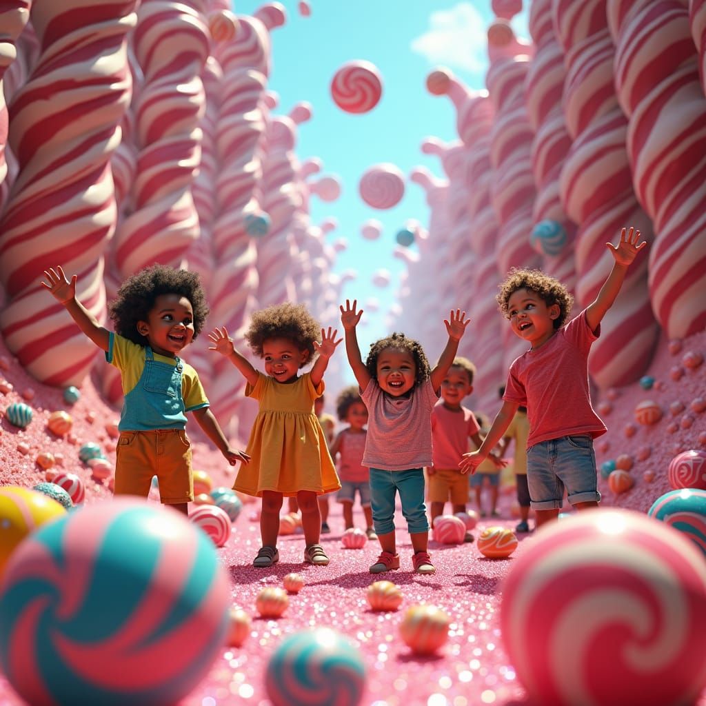 Candy Wonderland: A Surreal Dreamscape