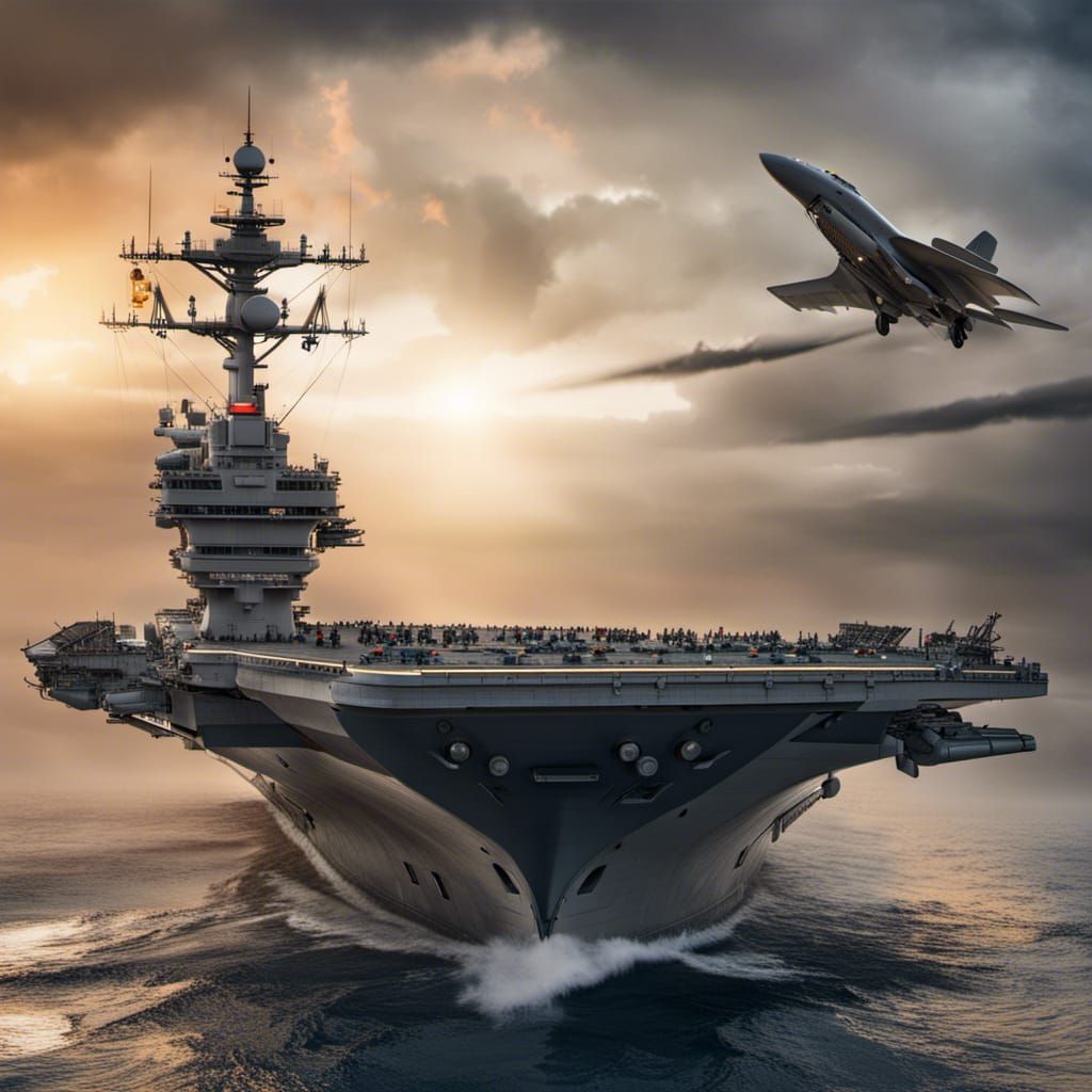 Modern American Aircraft Carrier: Highly Detailed