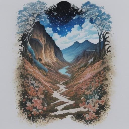 Gouache Painting Inspired by Limerick