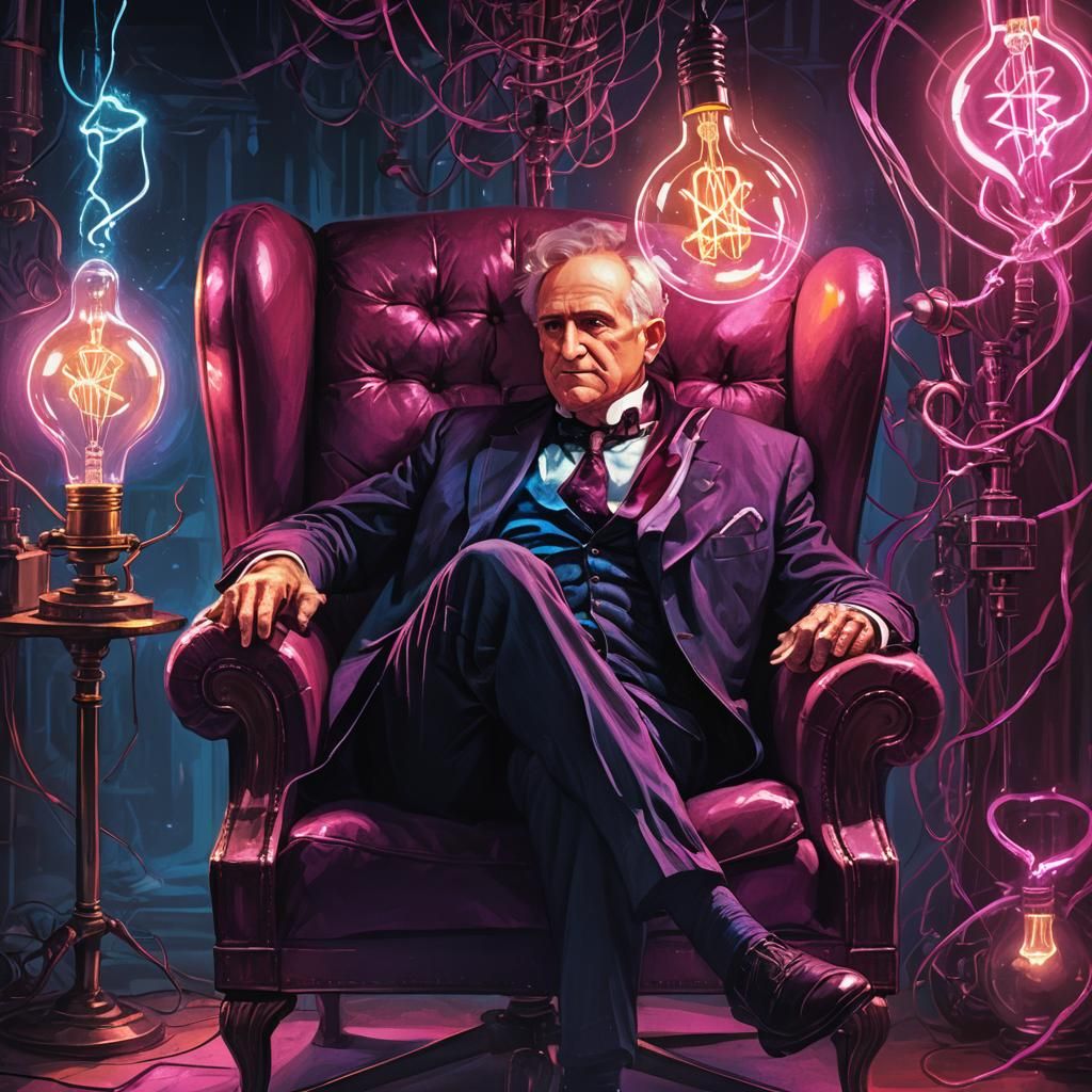 Edison's Fantasy Idea in a Light Bulb