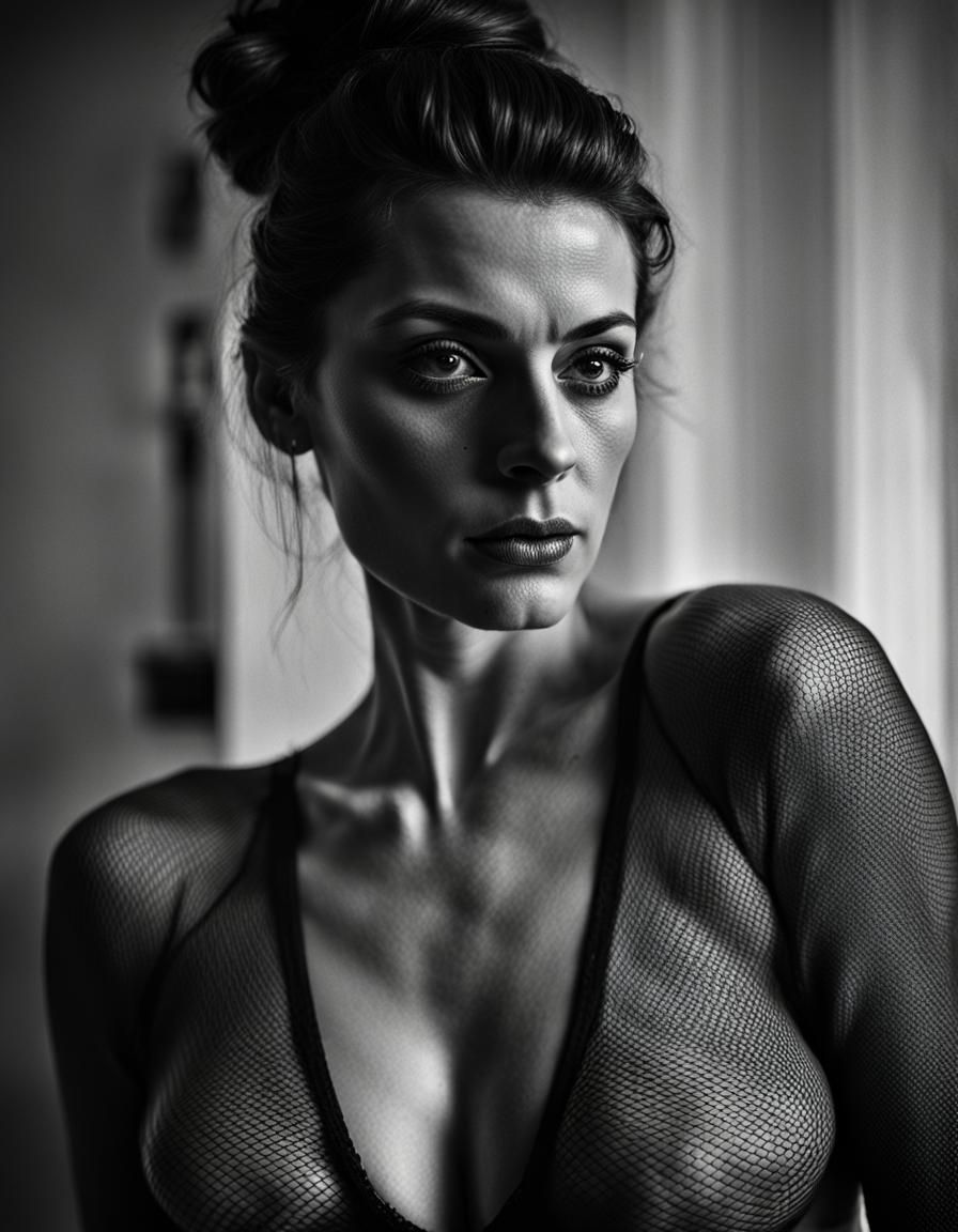 Italian Photographer in Newton-esque Portrait