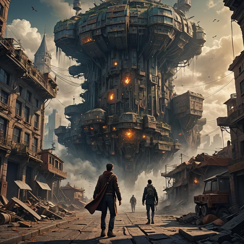 Cyberpunk Hero Embarks on Epic Quest in a World of Advanced...