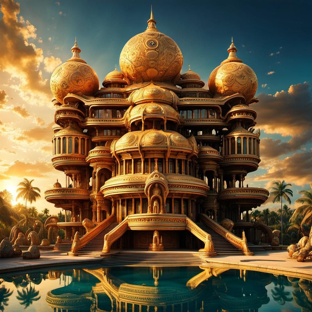 Futuristic Atlantis Coral Shell House in India