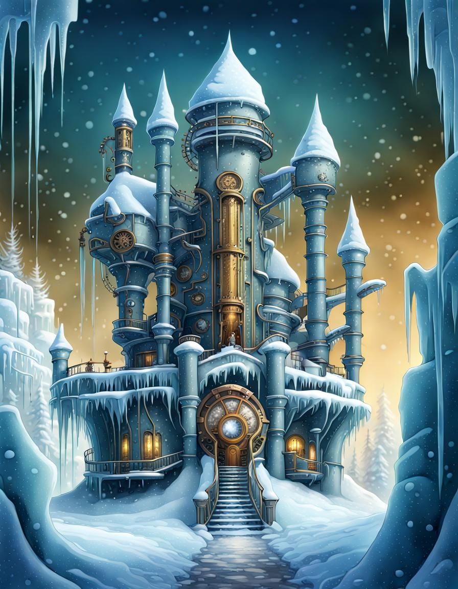 Steampunk Snow Castle