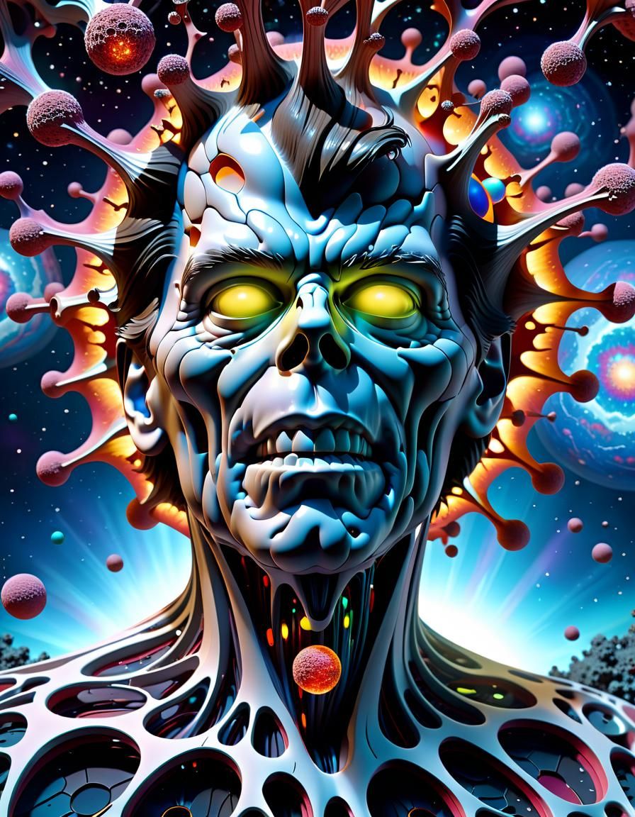 Surreal Fragmentation of Anatomy in Vibrant Colors