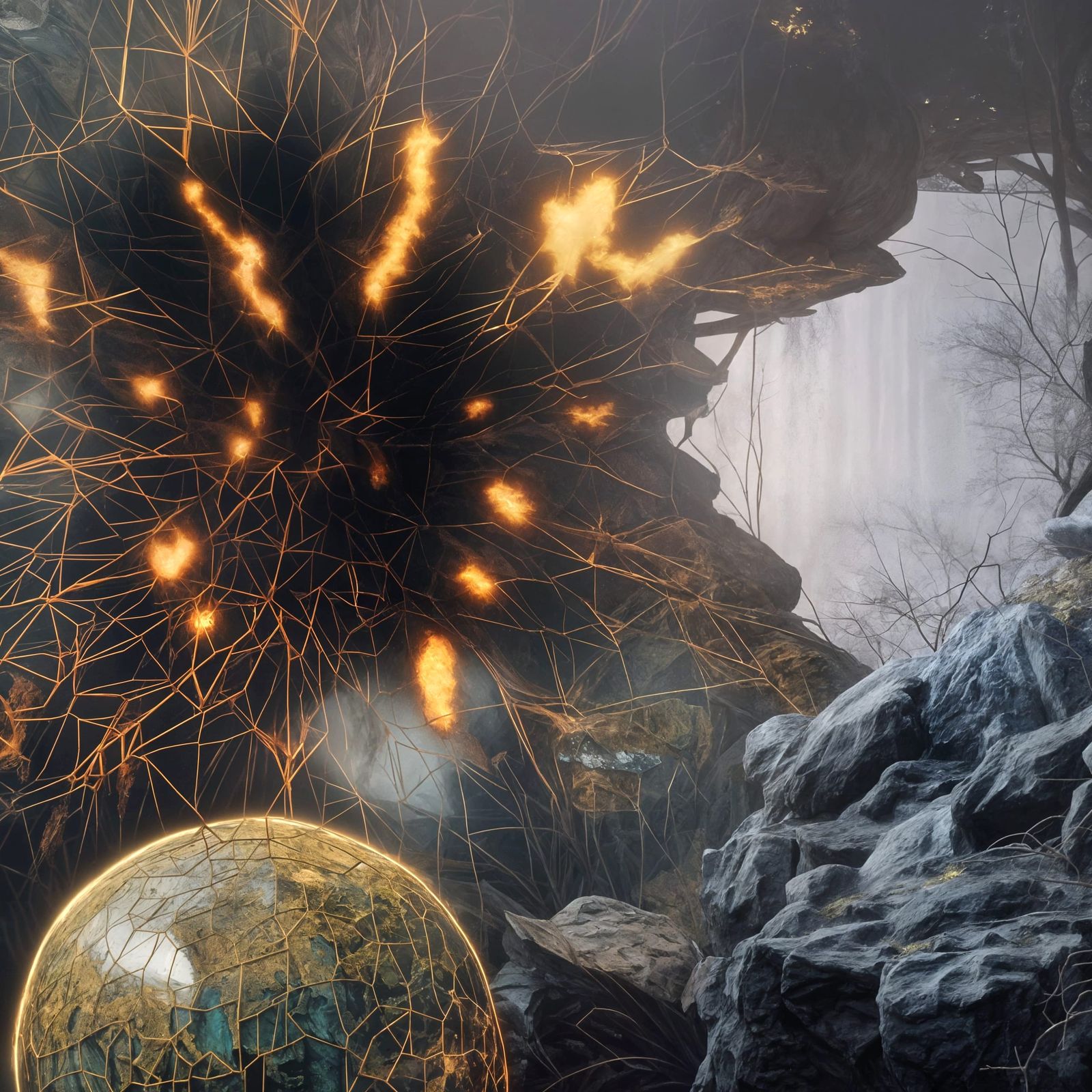 Mad Scientist in Sci-Fi Horror Art Style