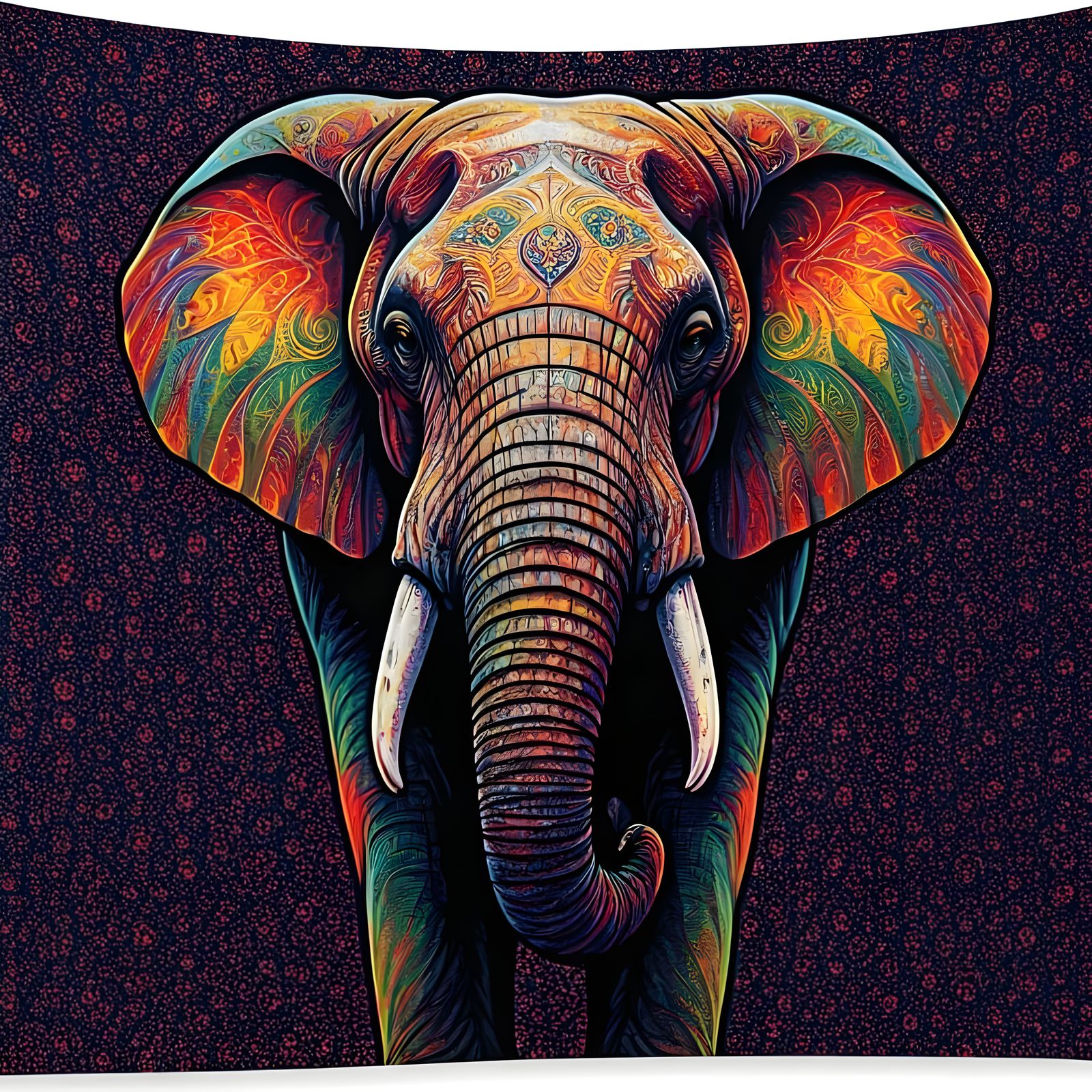 RET Prompt: "Rainbow Elephant Tapestry"