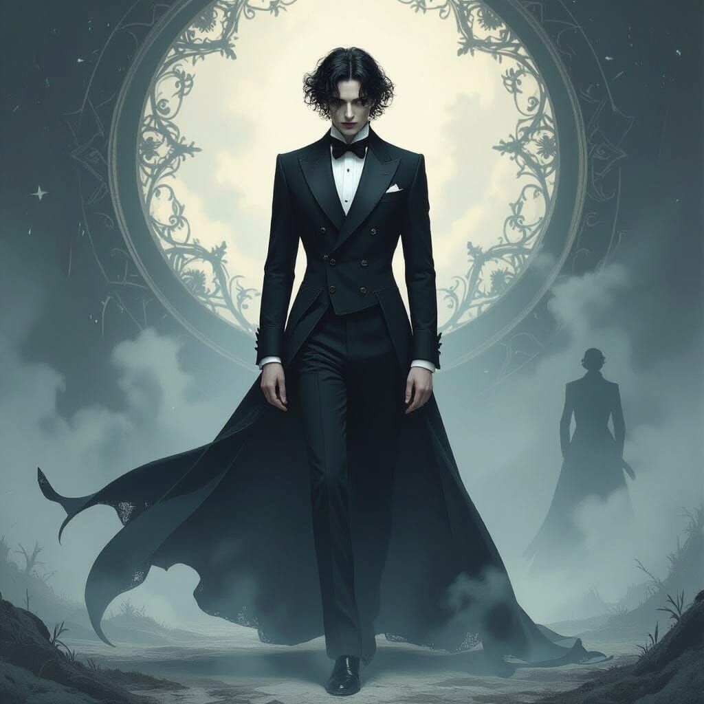 Ethereal Figure in Dark Romantic Style