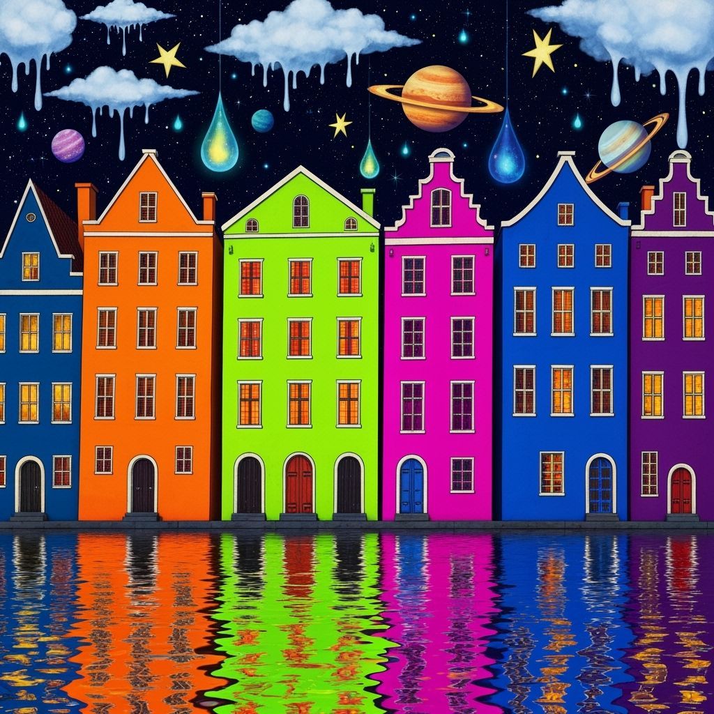 Whimsical Houses on Cosmic Canal
