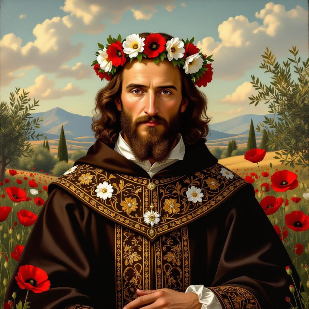 Saint Ignatius of Loyola in Baroque Style