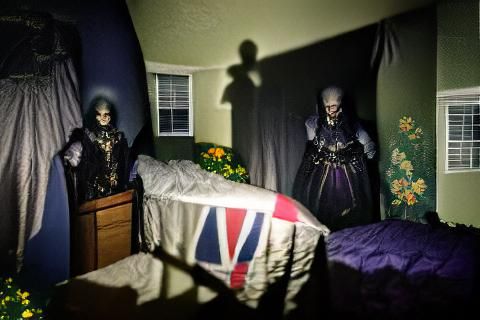 Ominous Shadows: Darkness in the Bedroom