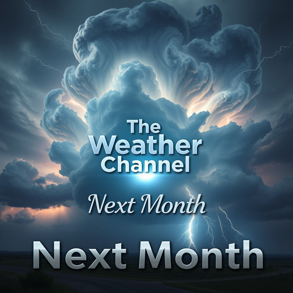 Stormy Landscape Featuring The Weather Channel Logo