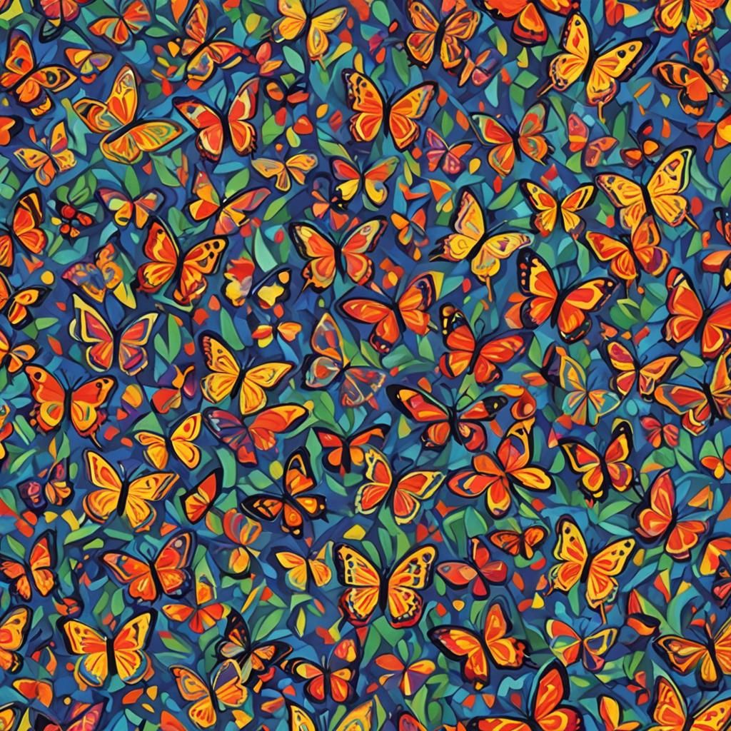 Fauvist Butterfly Art