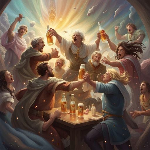 AI Generated Beer Still Life