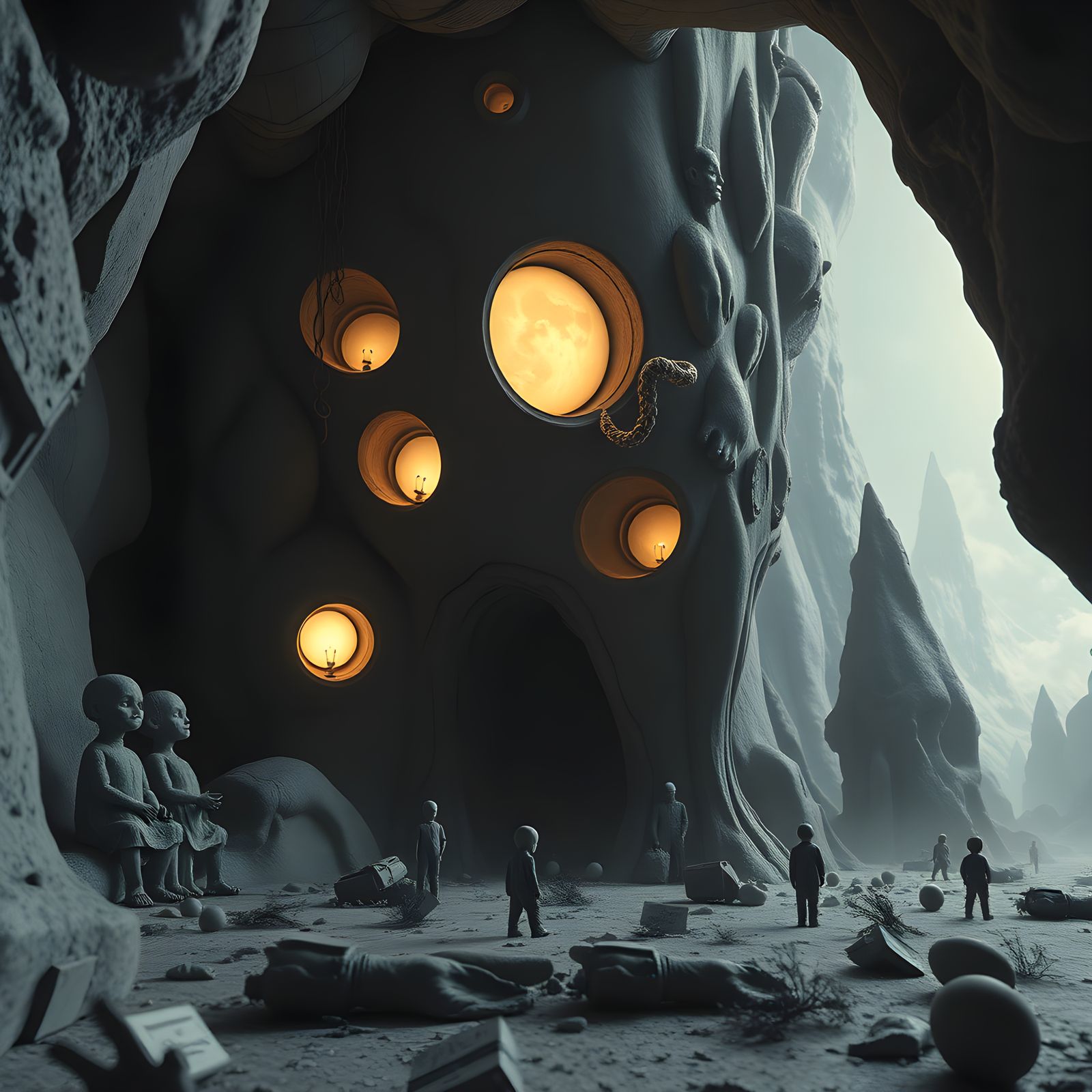 Lost in a Gigantic Surreal World