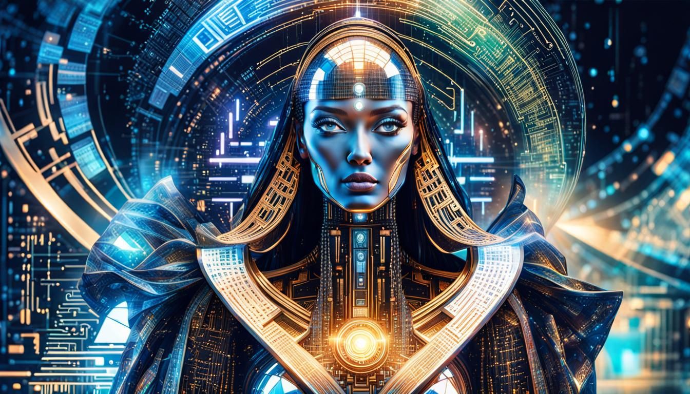 Holographic Goddess of Artificial Intelligence