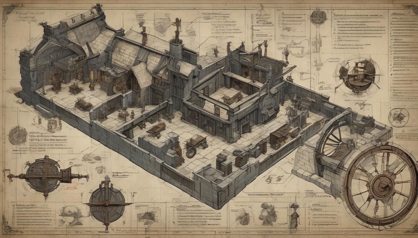Blacksmith's Forge Blueprint: A Fantasy Armory Design