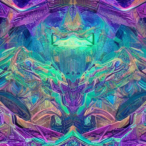 Seal, Dog, Human, Shark Hybrid in Sci-Fi City