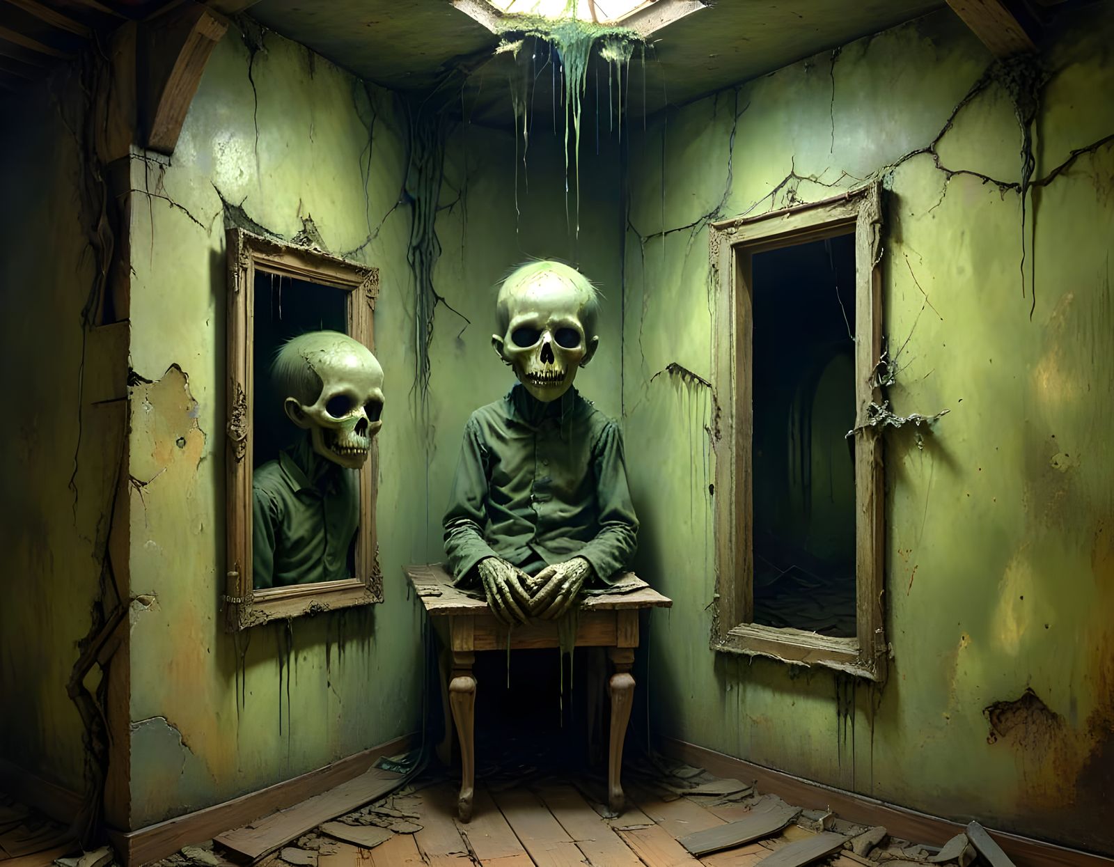 Cursed Painting of Agonized Children Melting