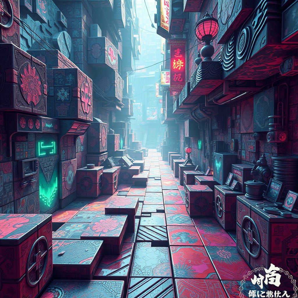 Vibrant Stylized Environment with Intricate Textures, 3D Ani...