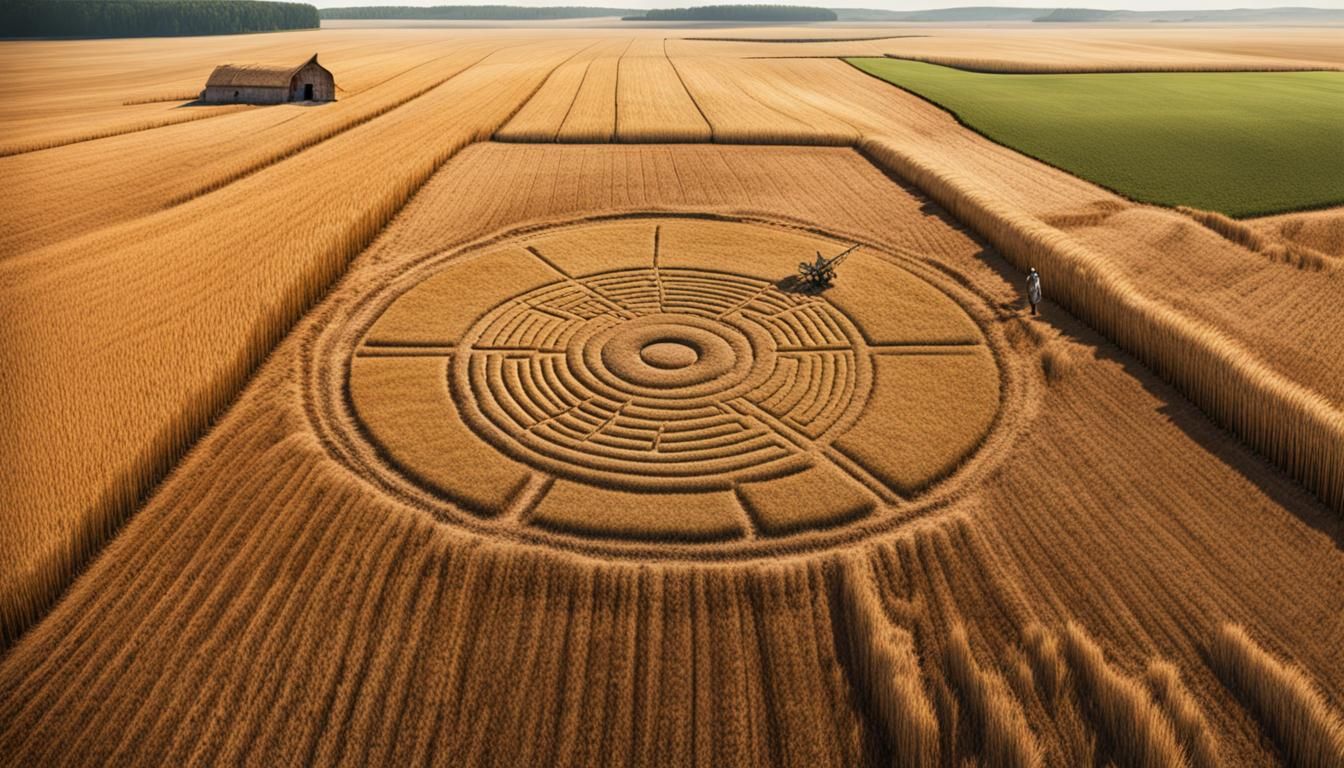 Prehistoric Crop Circle in Hyperrealistic Detail