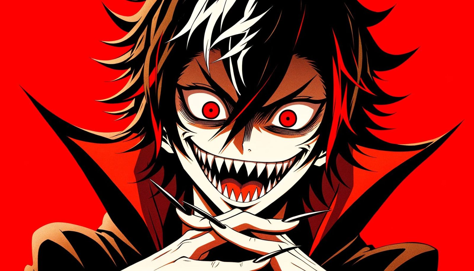 Mischievous Anime Demon with Evil Intent