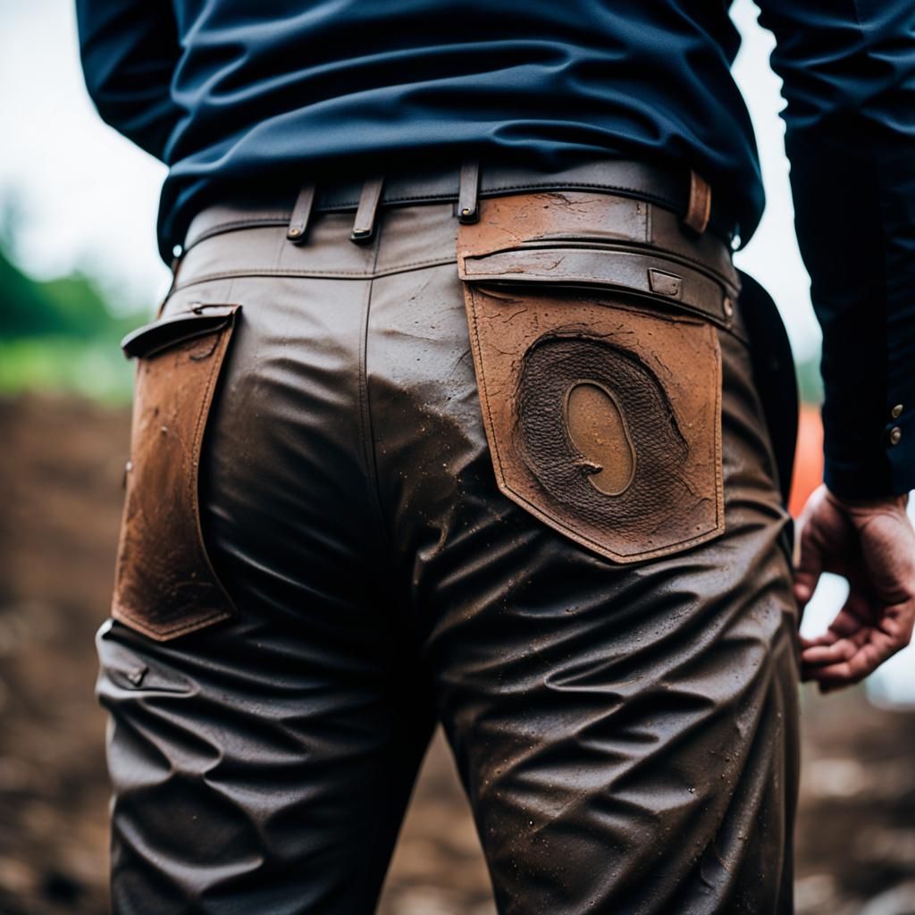 Man with Horseshoe Mud Marks, Professional Photography