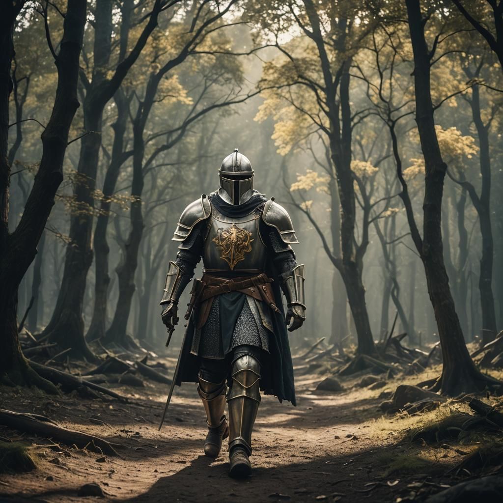 Dramatic Knight in Shining Armour Film Still