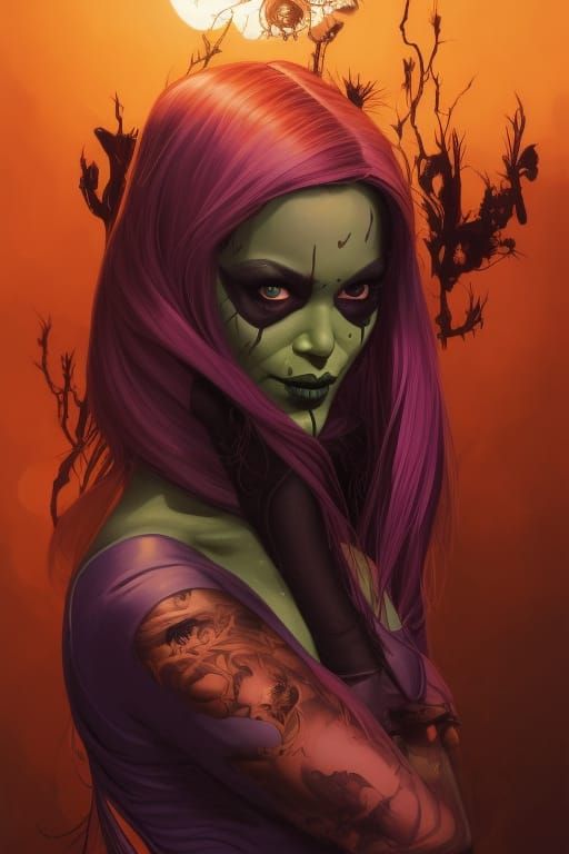 Gamora turns "Violet Witch" - Crazy Marvel Series