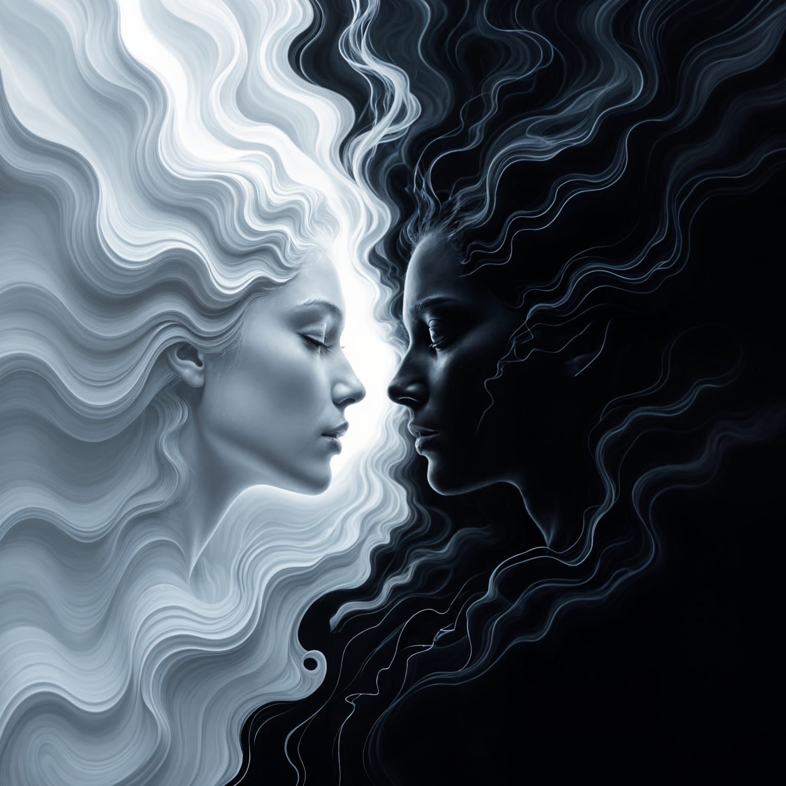 Epic Maximalist Shadows Clash with Blinding Light