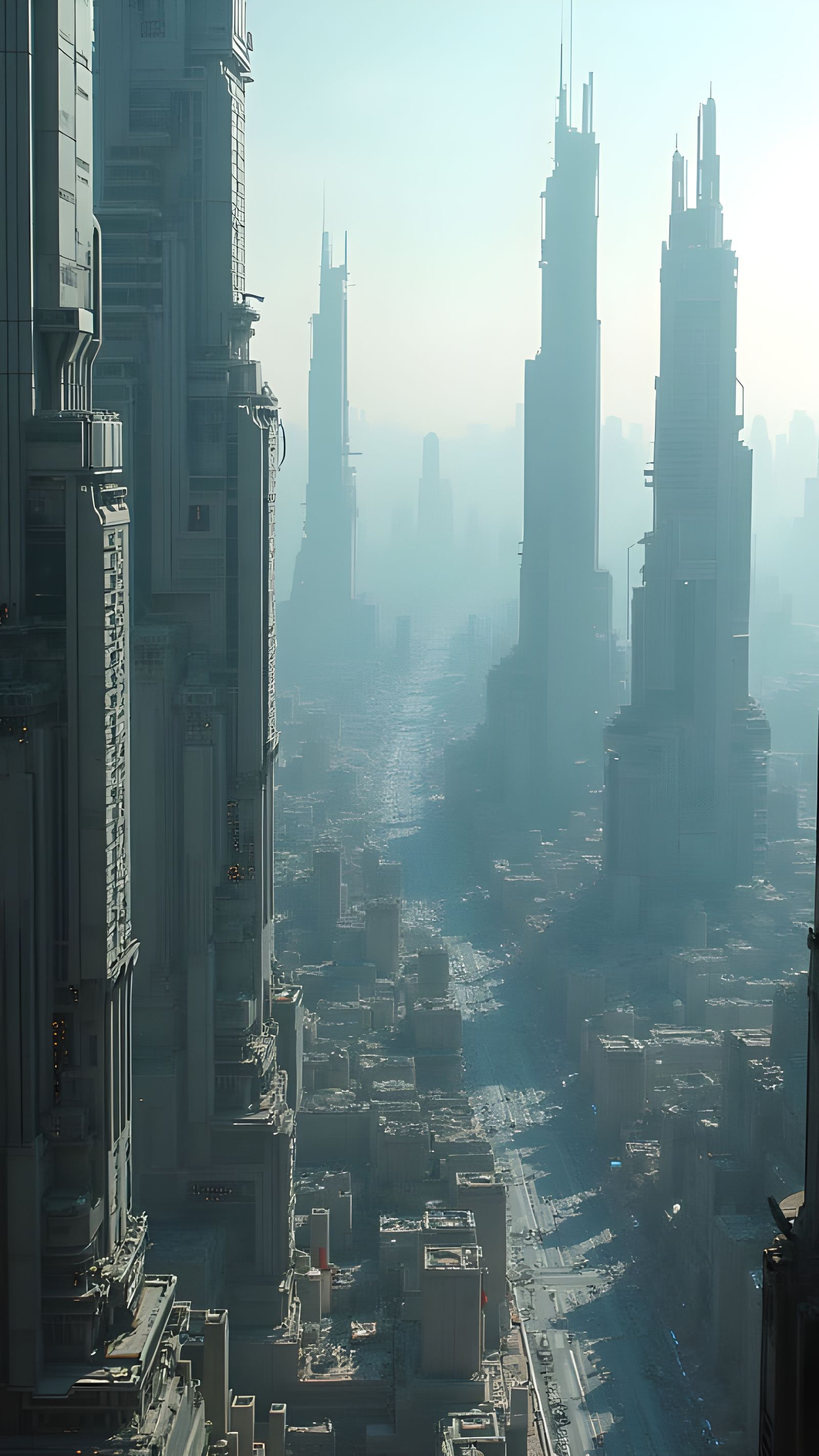 Cyberpunk Cityscape in a Futuristic Metropolis